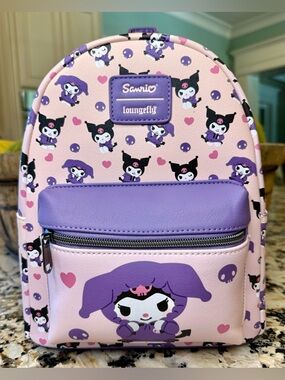 NWT Loungefly Kuromi Hoodie Outfit Mini Backpack